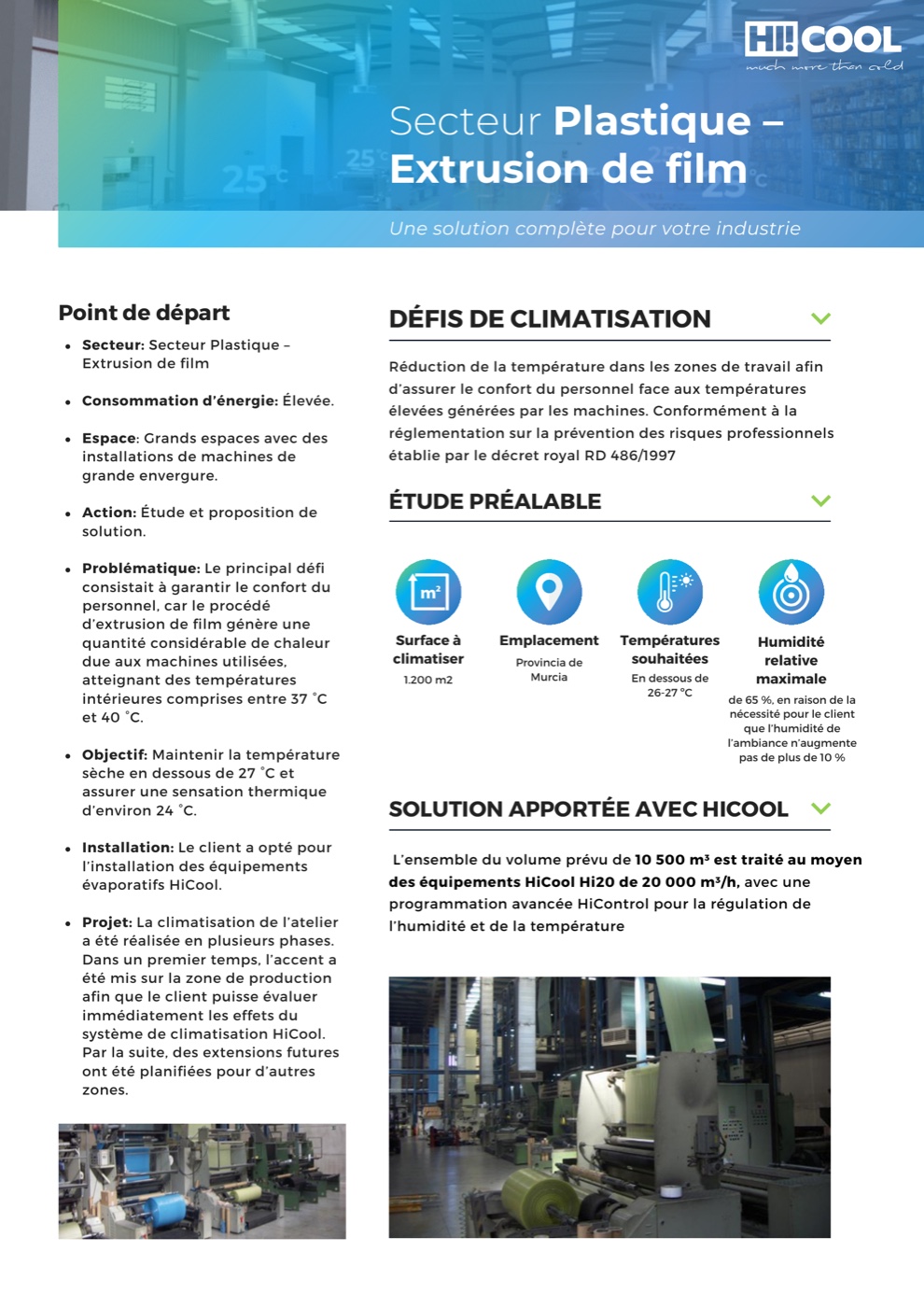 Étude de cas secteur extrusion